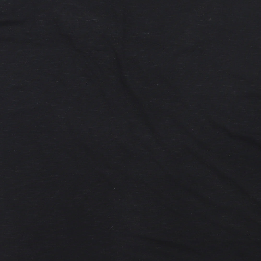 Emreco Womens Black  Polyester Basic T-Shirt Size 20 Round Neck