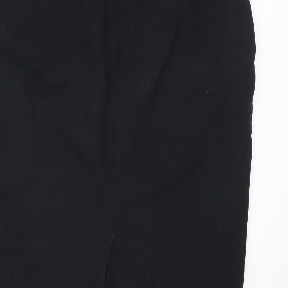 Marks and Spencer Womens Black  Polyester Straight & Pencil Skirt Size 16