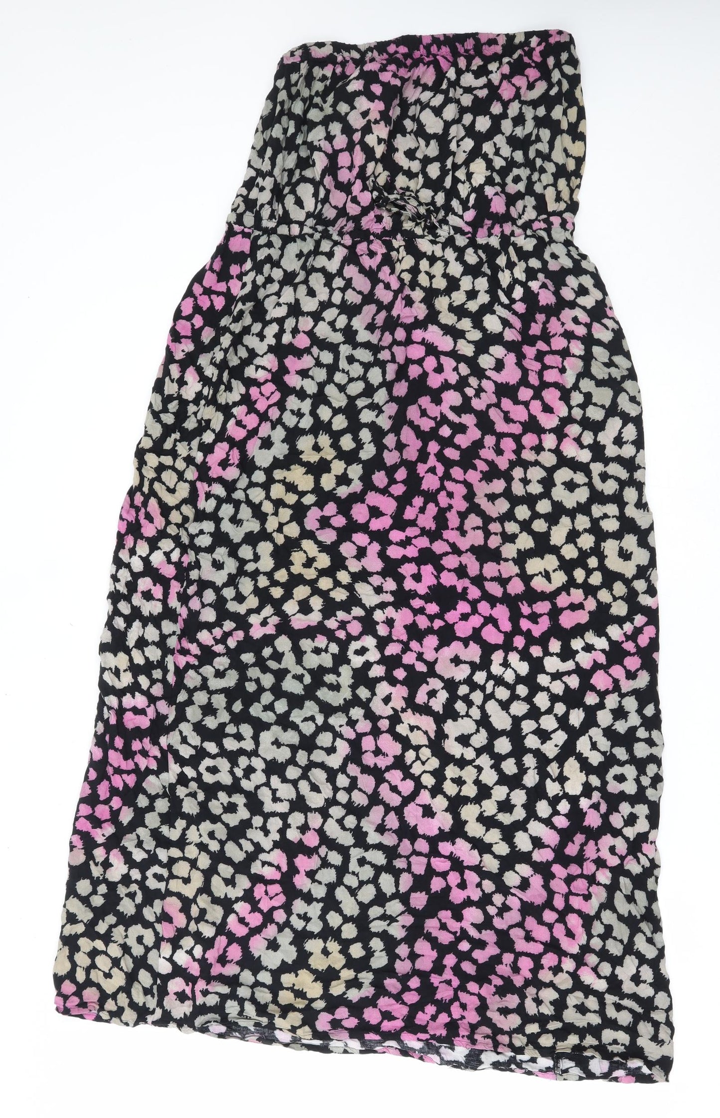 NEXT Womens Black  Viscose Fit & Flare  Size 16  Square Neck