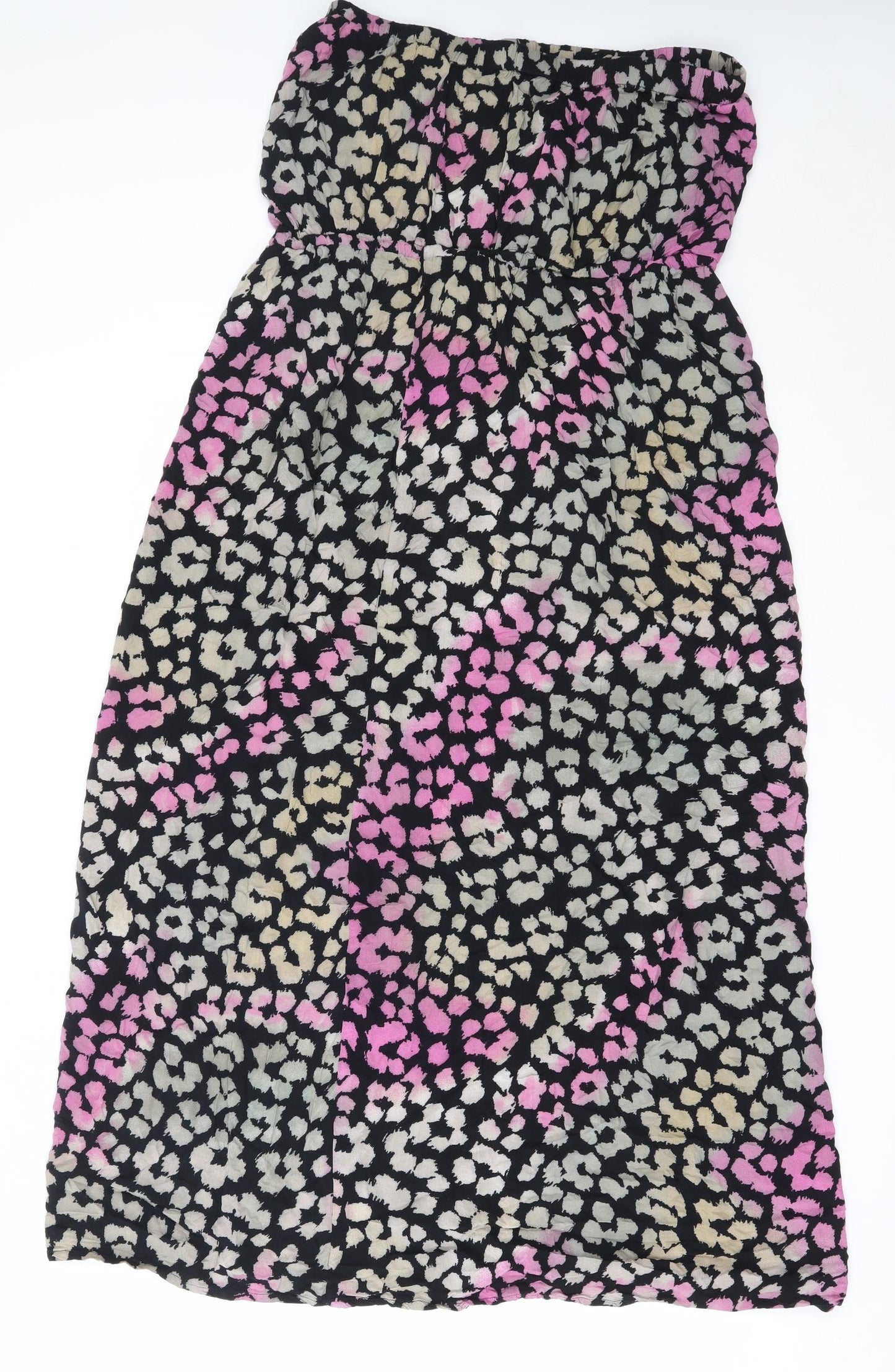 NEXT Womens Black  Viscose Fit & Flare  Size 16  Square Neck
