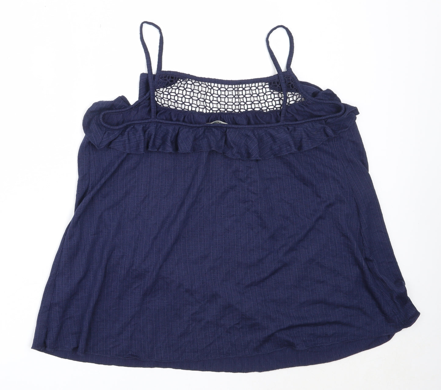 George Womens Blue  Viscose Camisole Blouse Size 16 Square Neck