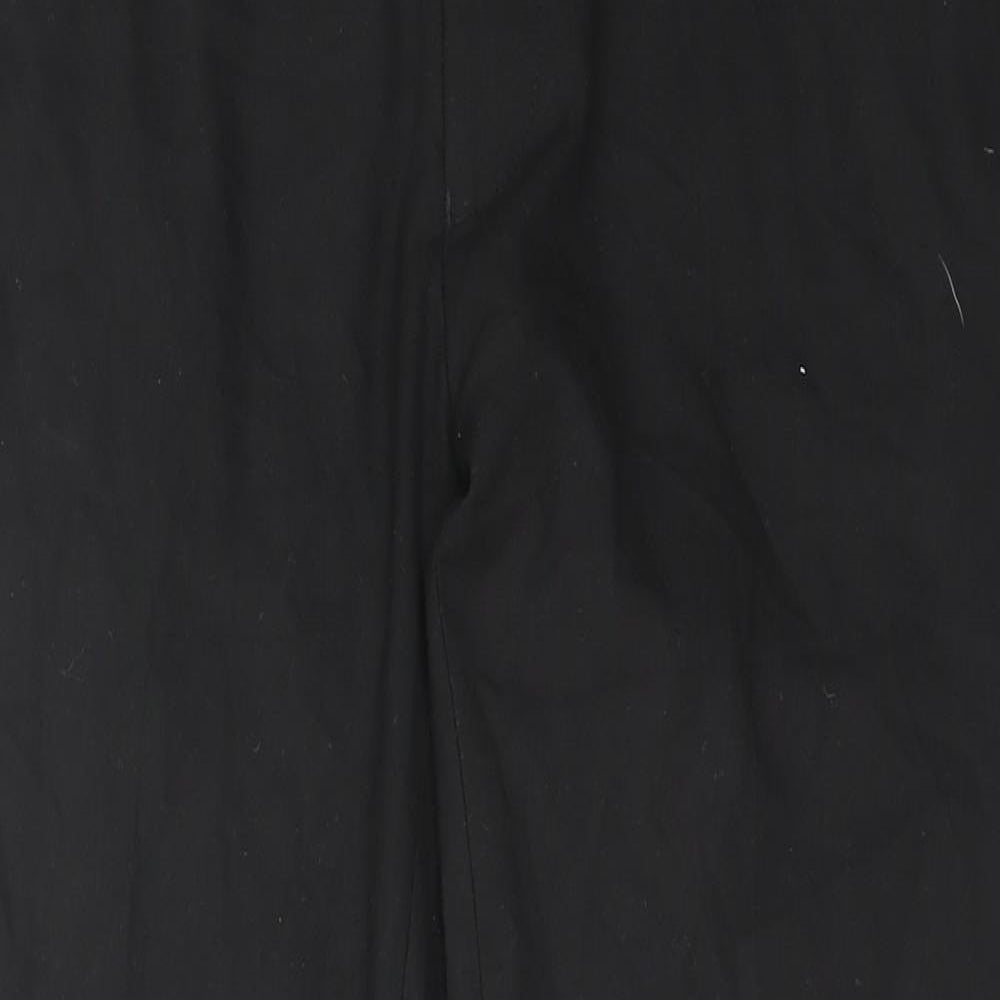 Preworn Womens Black  Polyester Trousers  Size 36 in L25.5 in Regular