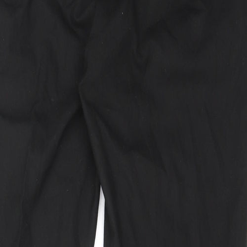 Preworn Womens Black  Polyester Trousers  Size 36 in L25.5 in Regular