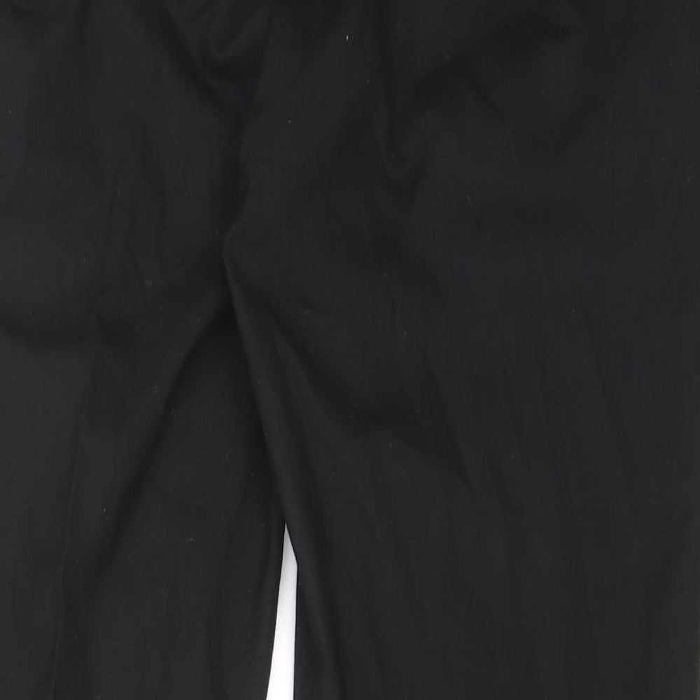 Preworn Womens Black  Polyester Trousers  Size 36 in L25.5 in Regular