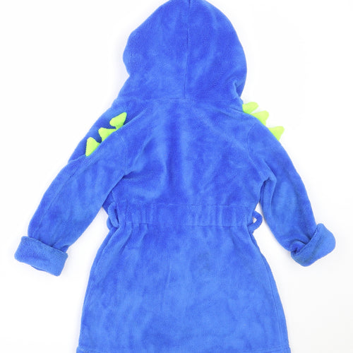 Gap Boys Blue Solid Polyester  Robe Size 2 Years