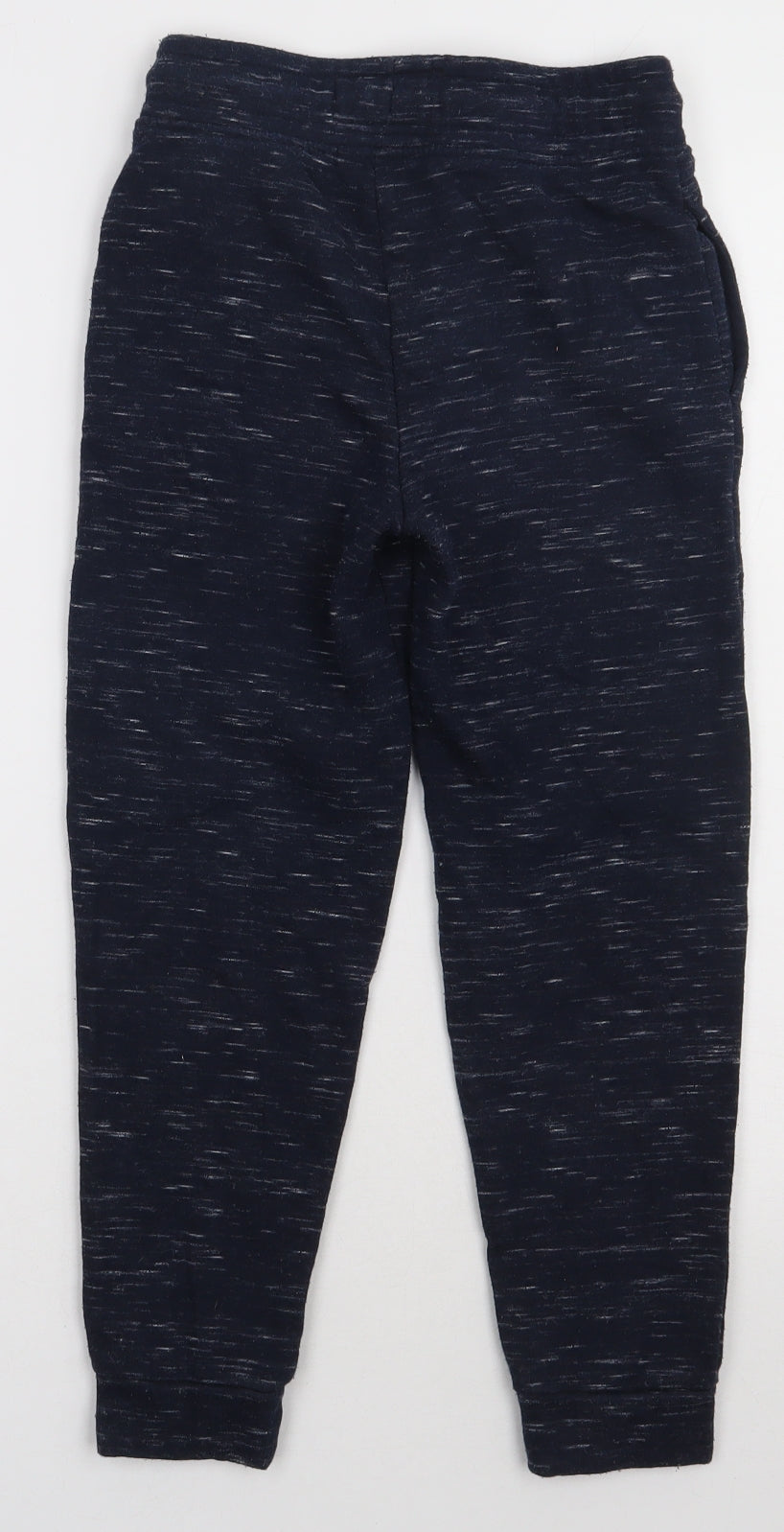 Primark Boys Blue  Cotton Jogger Trousers Size 7-8 Years  Regular Tie