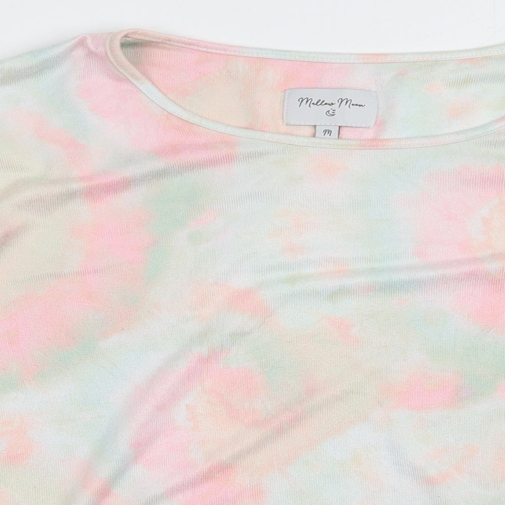 Mallow Moon Womens Pink  Polyester  Pyjama Set Size M
