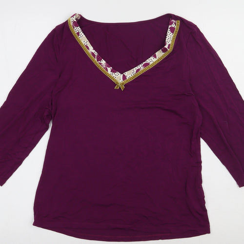 Marks and Spencer Womens Pink  Viscose Pullover Sweatshirt Size 14  Pullover
