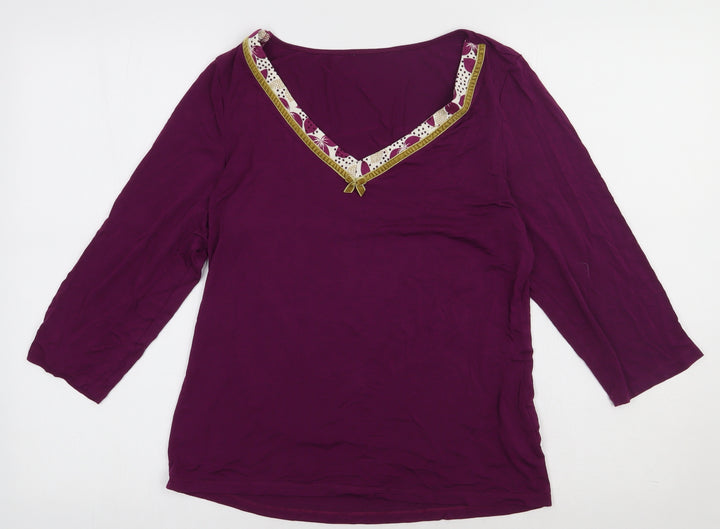 Marks and Spencer Womens Pink  Viscose Pullover Sweatshirt Size 14  Pullover