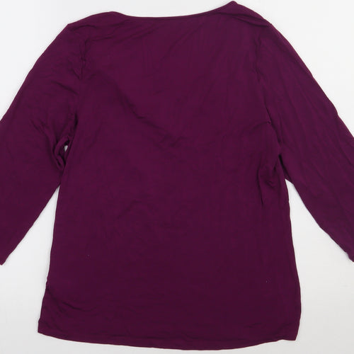 Marks and Spencer Womens Pink  Viscose Pullover Sweatshirt Size 14  Pullover
