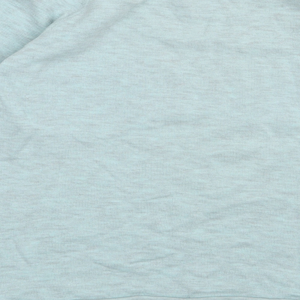 Topshop Womens Blue  Cotton Pullover Sweatshirt Size 8  Pullover