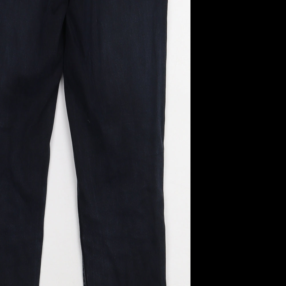 F&F Mens Blue  Cotton Straight Jeans Size 34 L30 in Slim Button