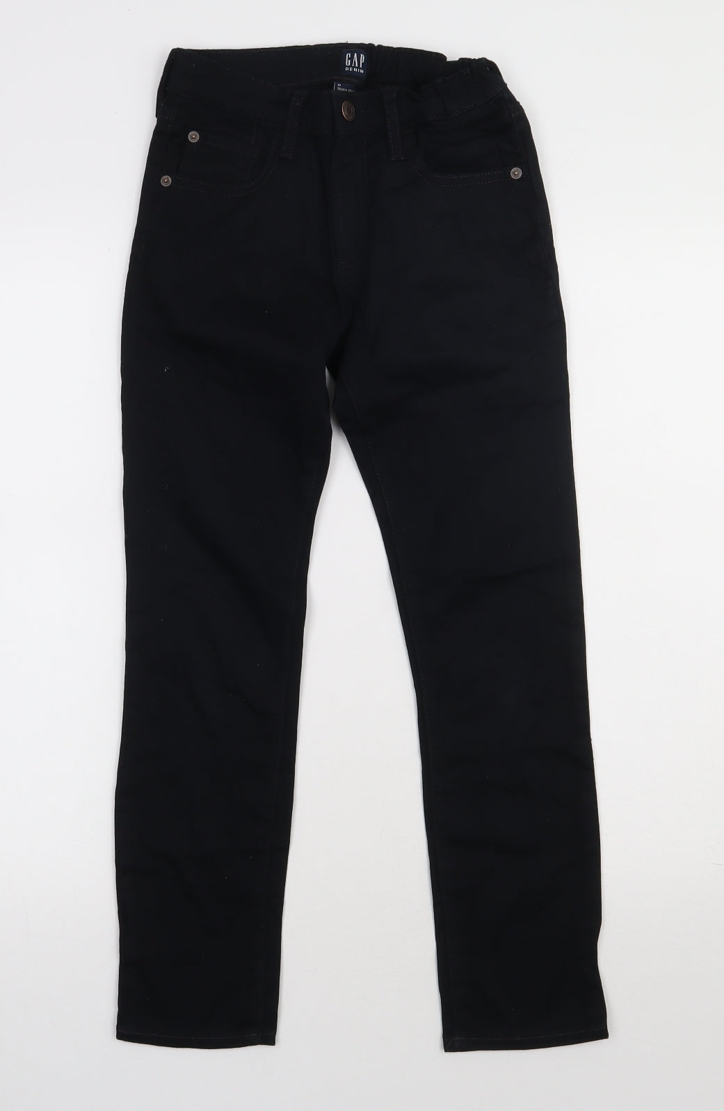 Gap Boys Black  Cotton Straight Jeans Size 10 Years  Regular Button