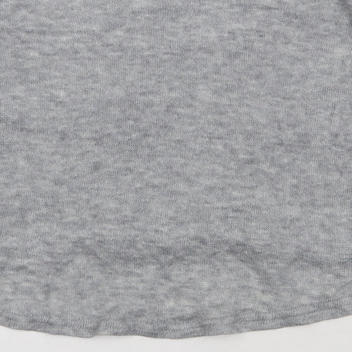 preorn Womens Grey  Polyester Pullover Sweatshirt Size L  Pullover