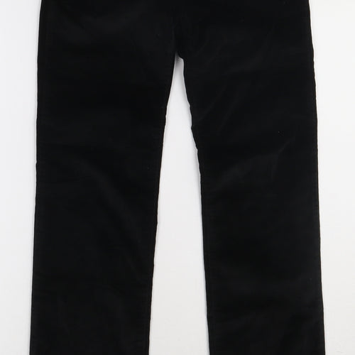 Gap Girls Black  Cotton Capri Trousers Size 12 Years  Regular Button