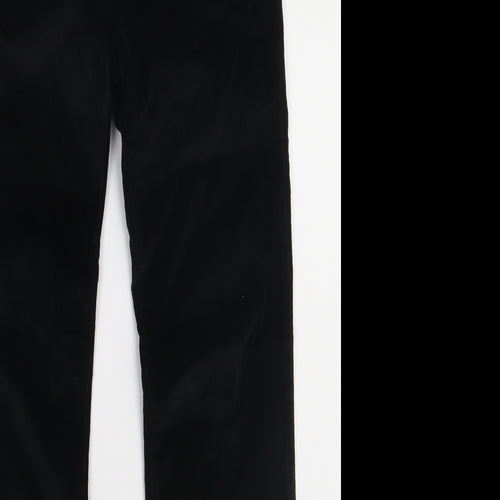 Gap Girls Black  Cotton Capri Trousers Size 12 Years  Regular Button
