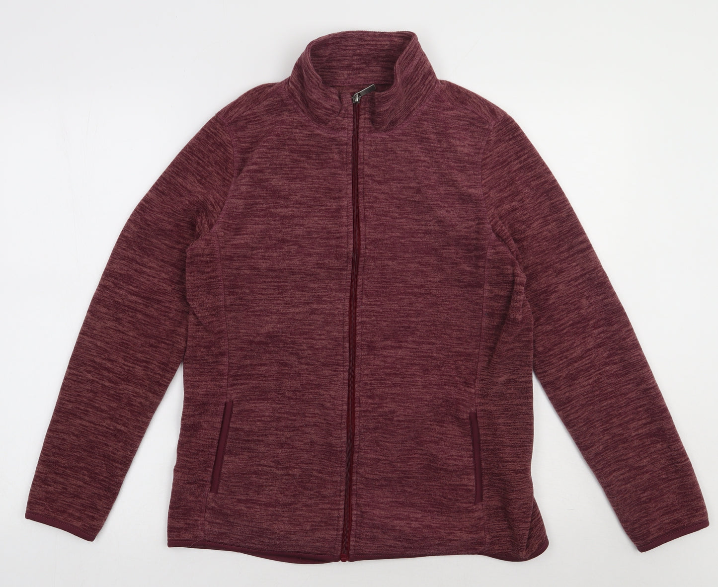 Matalan Womens Purple  Polyester Full Zip Sweatshirt Size M  Zip