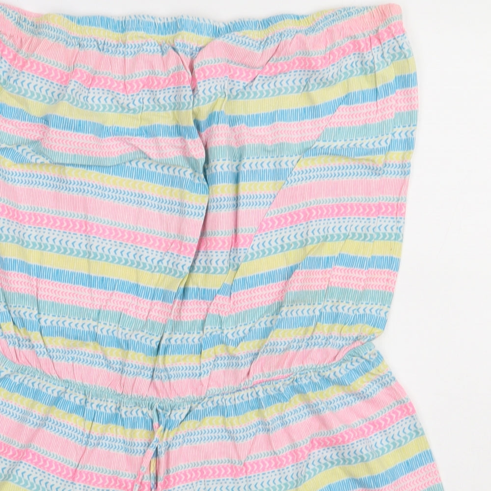 Matalan Womens Multicoloured Geometric Cotton Playsuit One-Piece Size XL