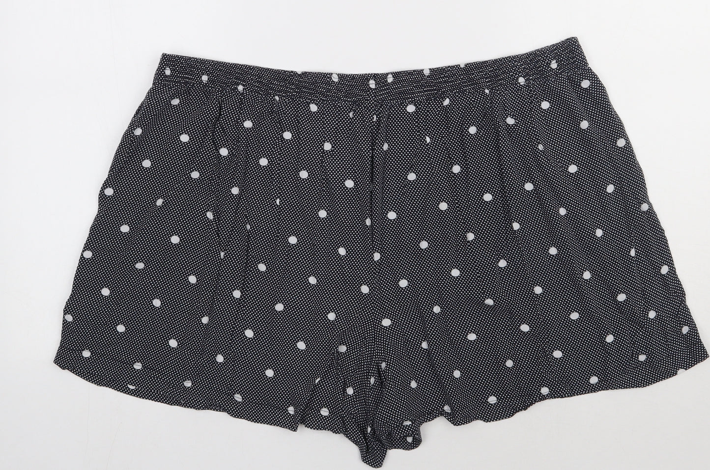 matalab Womens Blue Polka Dot Viscose Sweat Shorts Size 20 L3 in Regular