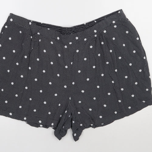 matalab Womens Blue Polka Dot Viscose Sweat Shorts Size 20 L3 in Regular