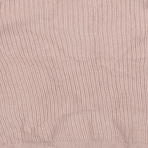 Missguided Womens Pink  Acrylic Pullover Sweatshirt Size L  Pullover