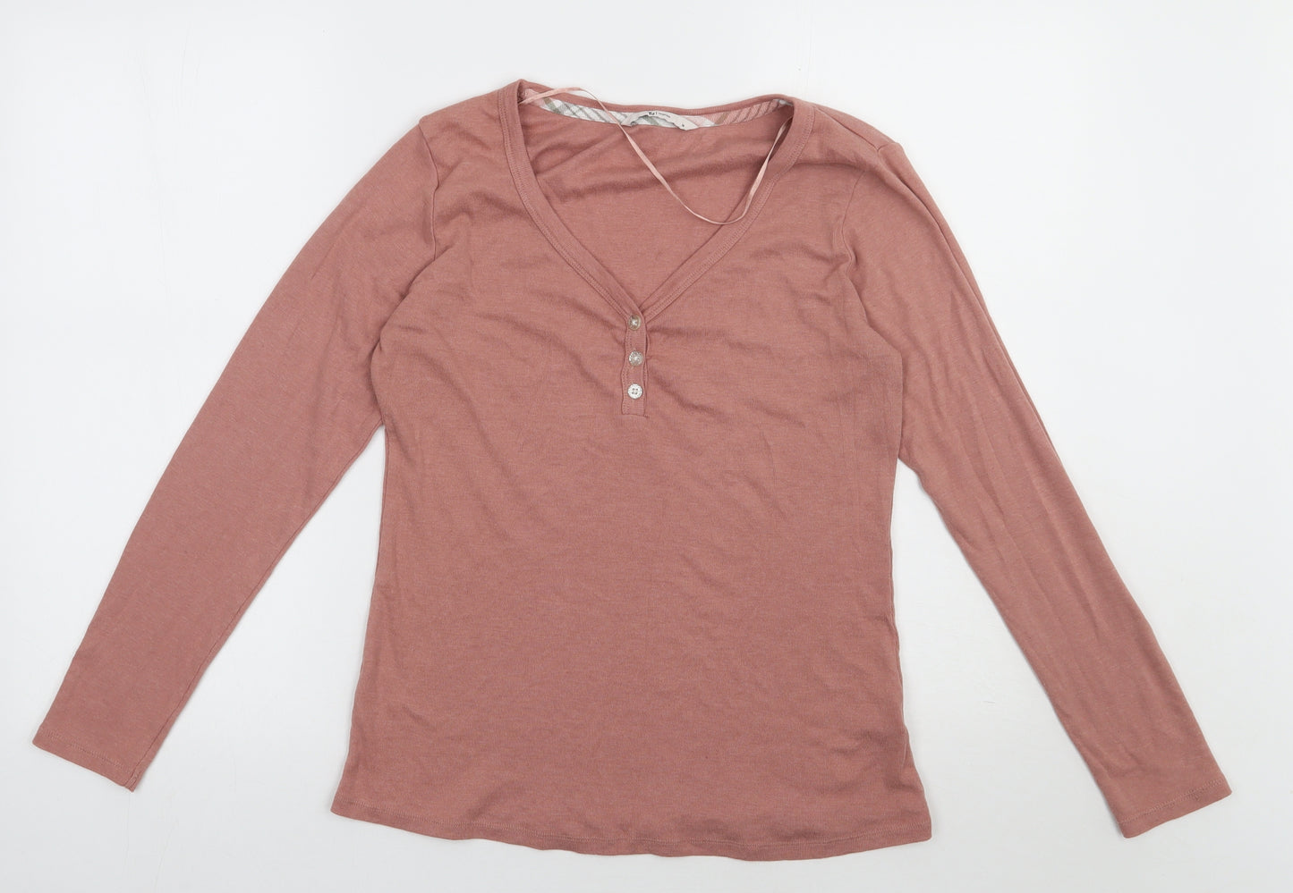 sainsburys Womens Pink  Cotton Pullover Sweatshirt Size 14  Pullover