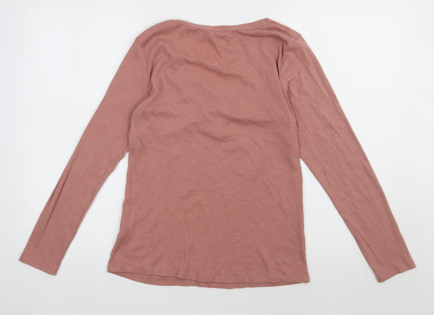 sainsburys Womens Pink  Cotton Pullover Sweatshirt Size 14  Pullover