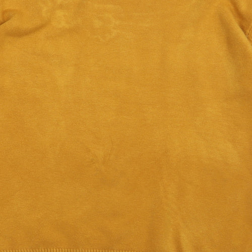 Saloos Womens Yellow  Viscose Pullover Sweatshirt Size M  Pullover