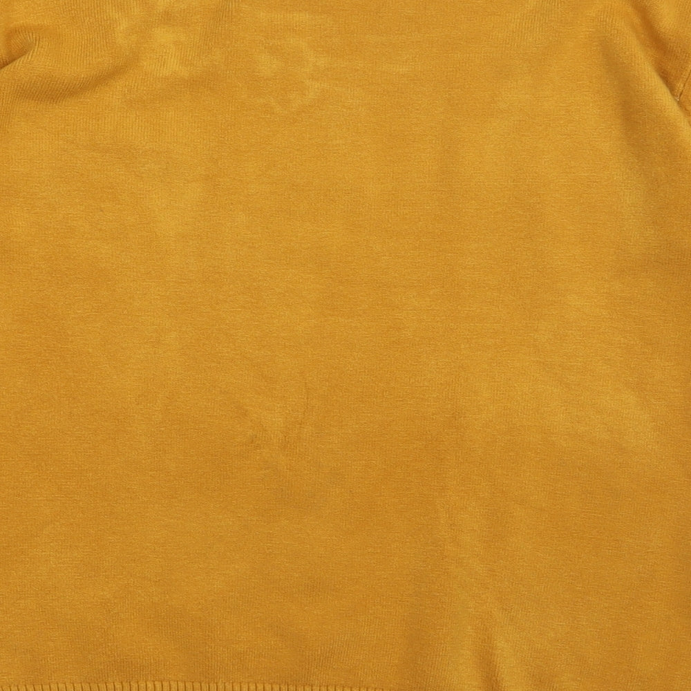 Saloos Womens Yellow  Viscose Pullover Sweatshirt Size M  Pullover