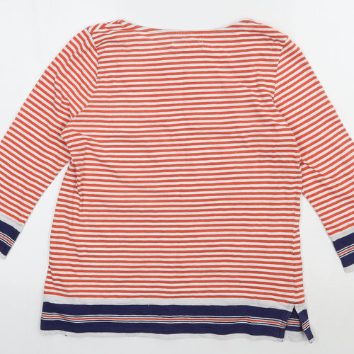 NEXT Womens Orange  Cotton Pullover Sweatshirt Size 10  Pullover