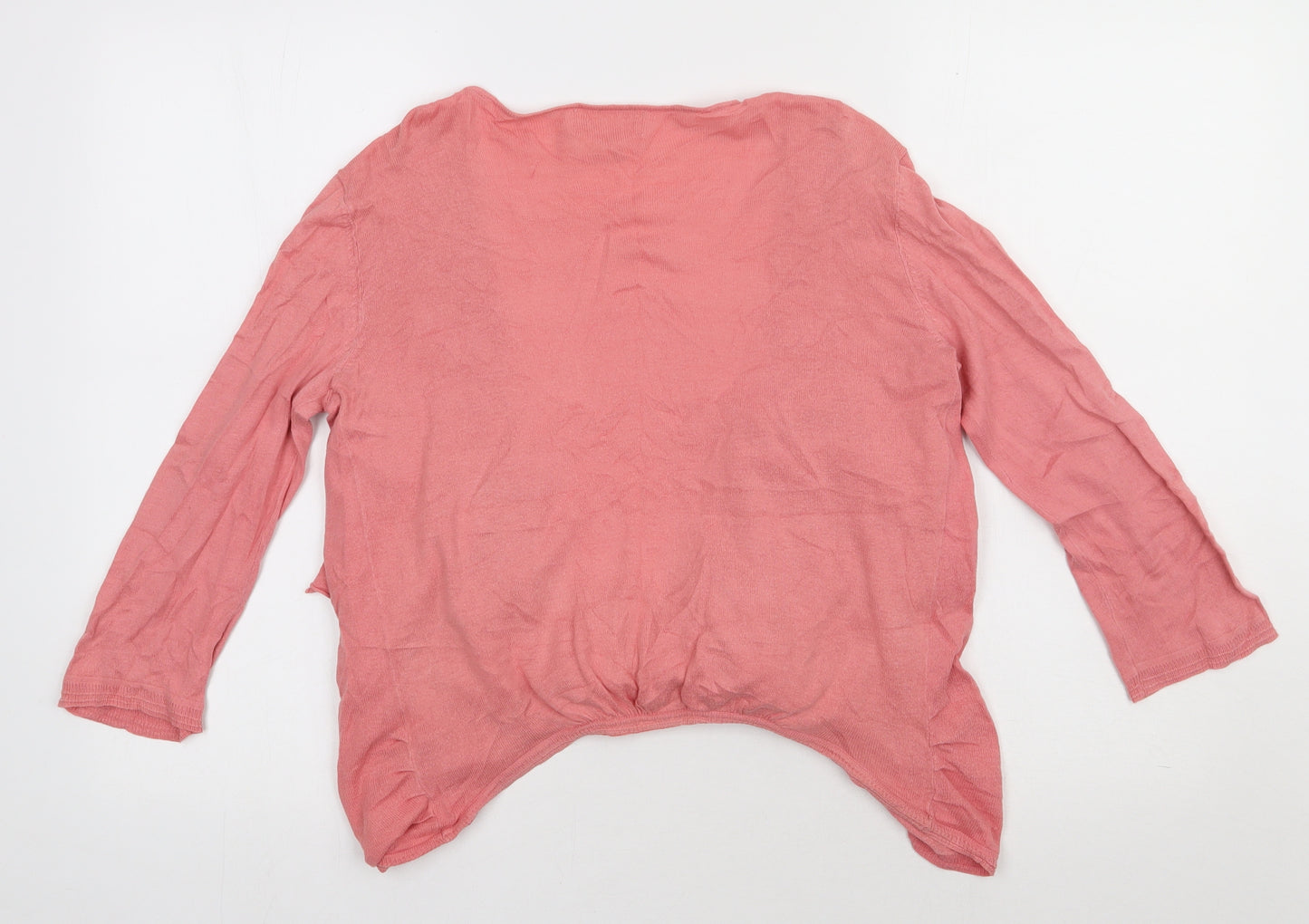 NEXT Womens Pink V-Neck  Cotton Cardigan Jumper Size 10