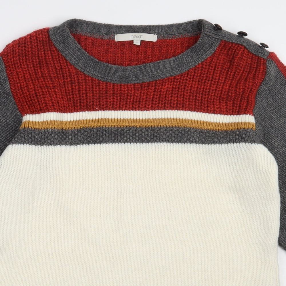 NEXT Womens Multicoloured  Acrylic Pullover Sweatshirt Size 12  Pullover