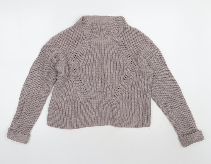 Matalan Womens Grey Acrylic Pullover Sweatshirt Size 14 Pullover