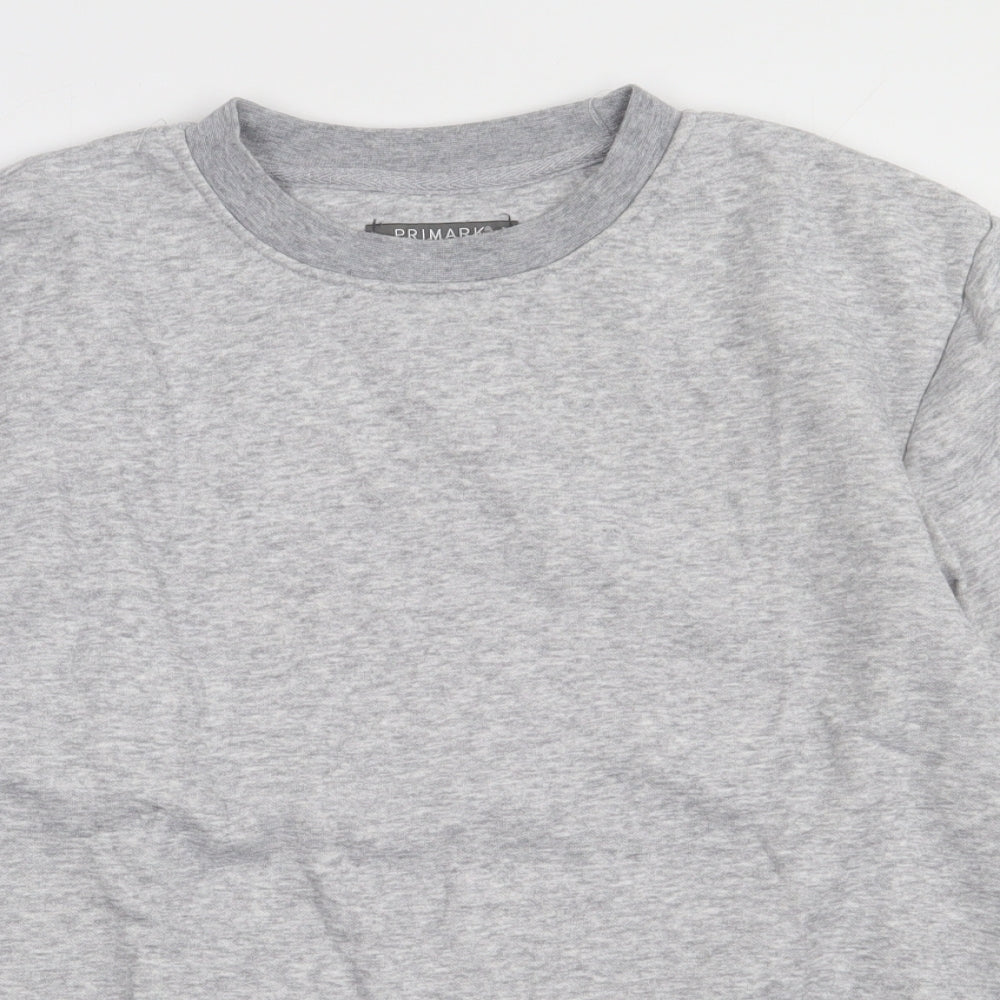Primark Mens Grey  Cotton Pullover Sweatshirt Size M