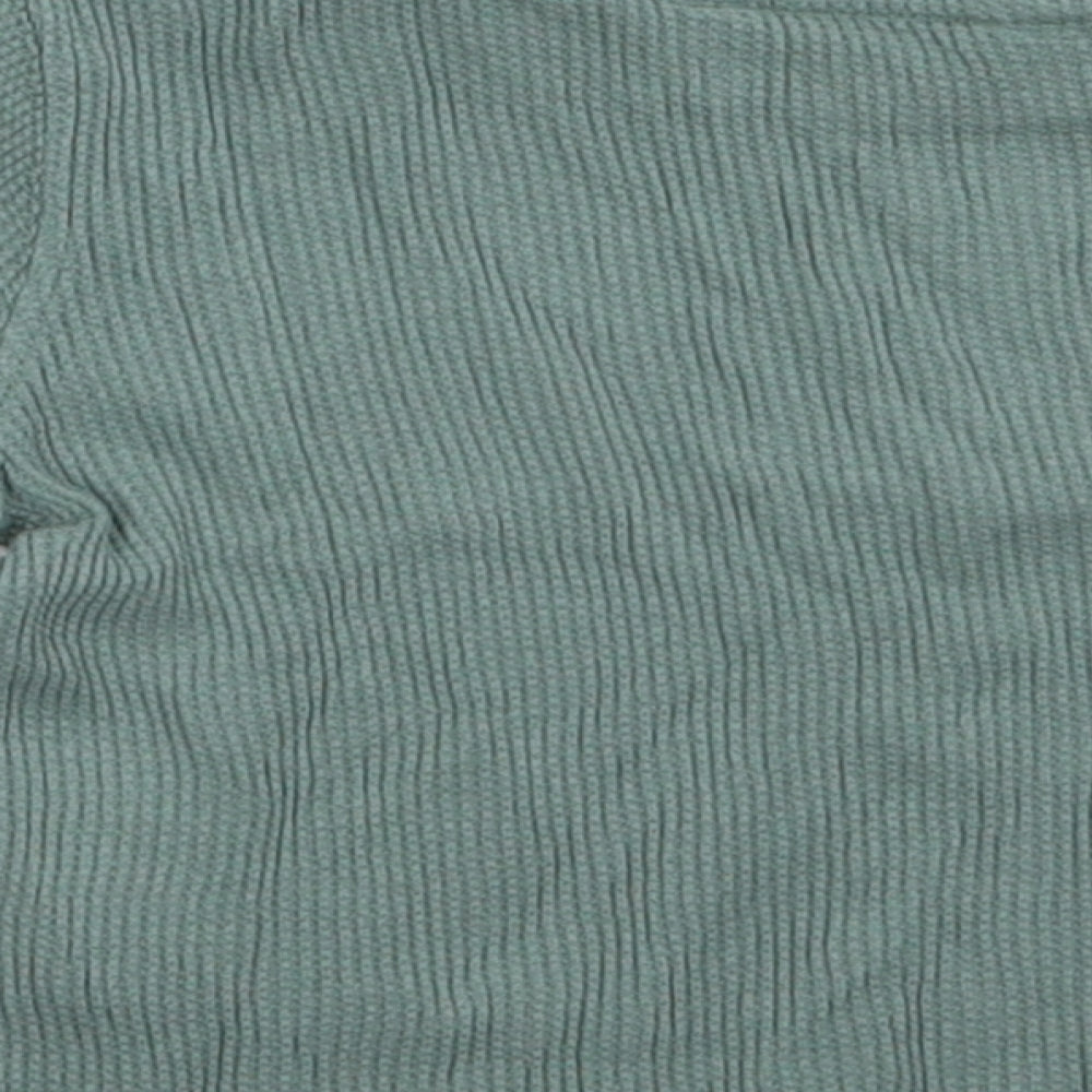 Matalan Boys Green  Cotton Basic Casual Size 12-18 Months Crew Neck Pullover