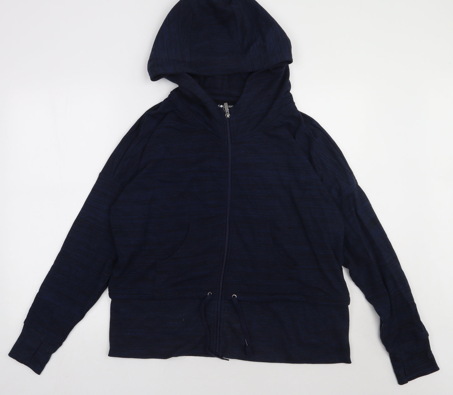 Matalan Mens Blue  Cotton Full Zip Hoodie Size XL