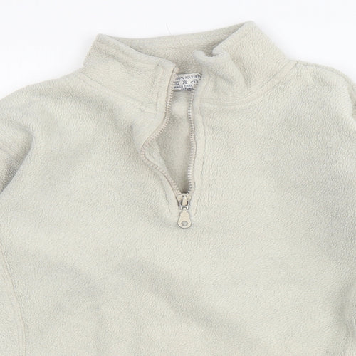Ladies Womens Beige  Polyester Pullover Sweatshirt Size 10