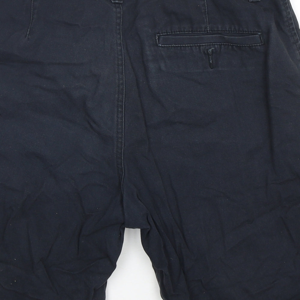 George Mens Blue  Cotton Chino Shorts Size 30 L9 in Regular