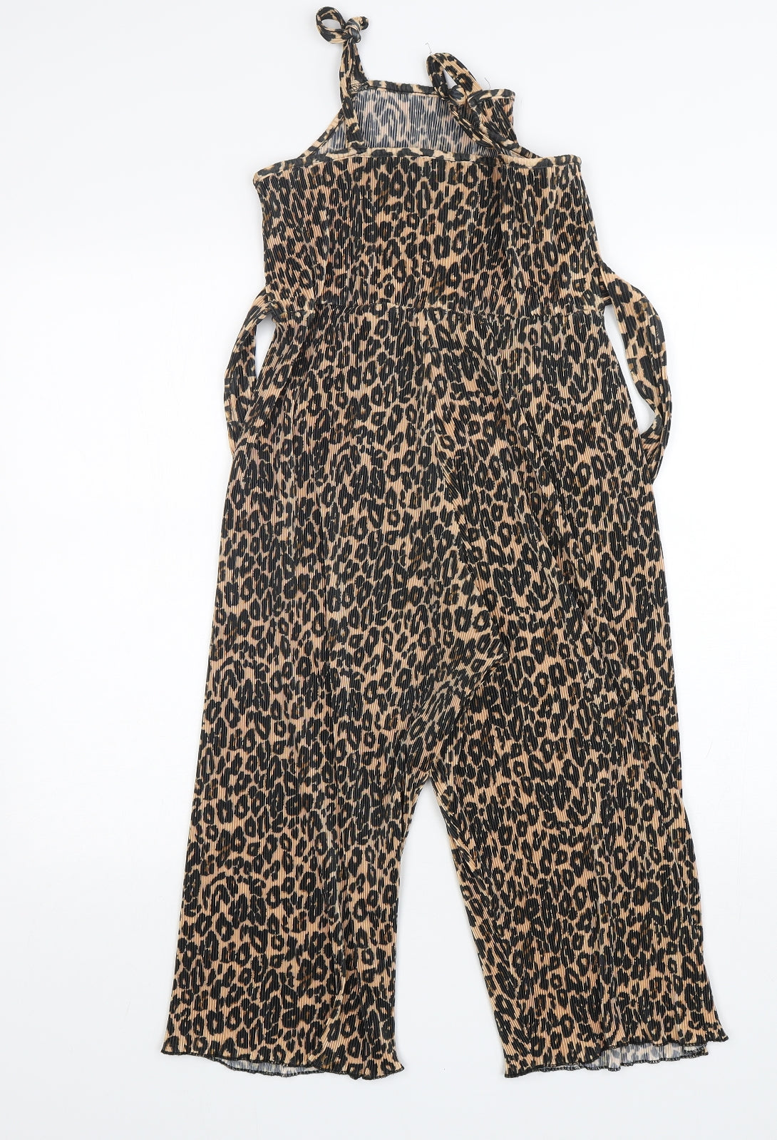 Primark Girls Multicoloured Animal Print Polyester Playsuit One-Piece Size 11-12 Years