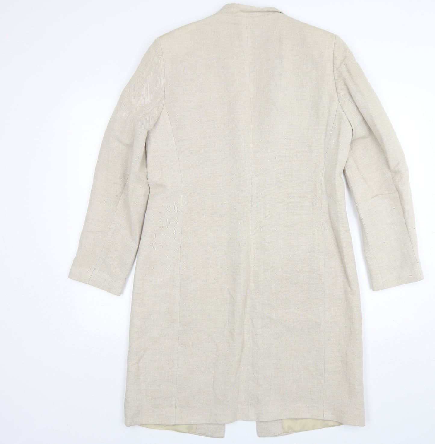 Wallis Womens Beige   Trench Coat Coat Size 14
