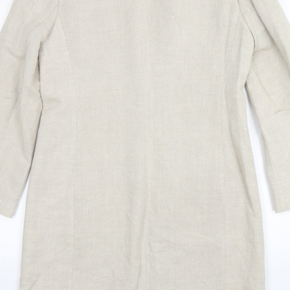 Wallis Womens Beige   Trench Coat Coat Size 14