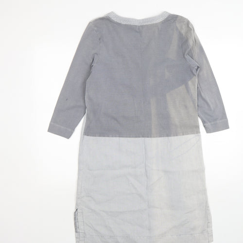 Sandwich Womens Grey  Linen A-Line  Size 8  V-Neck
