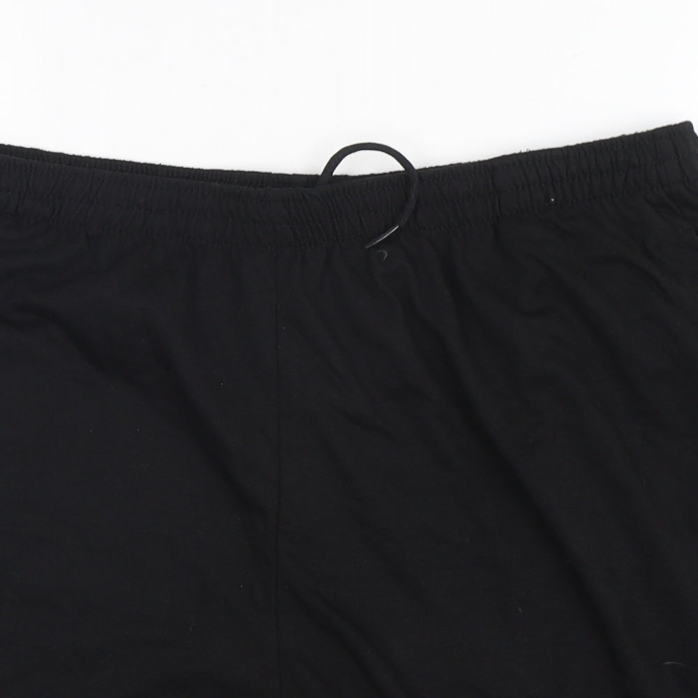 Slazenger Mens Black  Cotton Sweat Shorts Size 2XL L8 in Regular