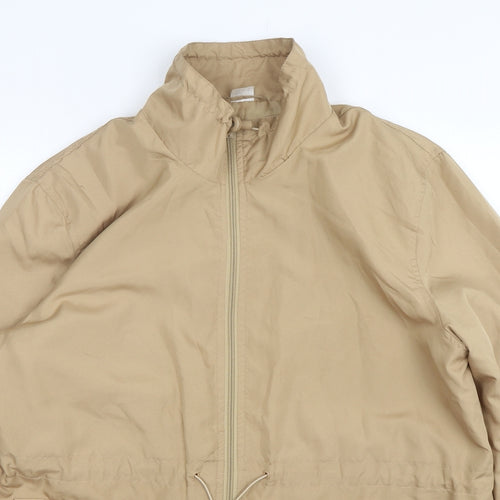 Preworn Womens Beige   Windbreaker Coat Size 16