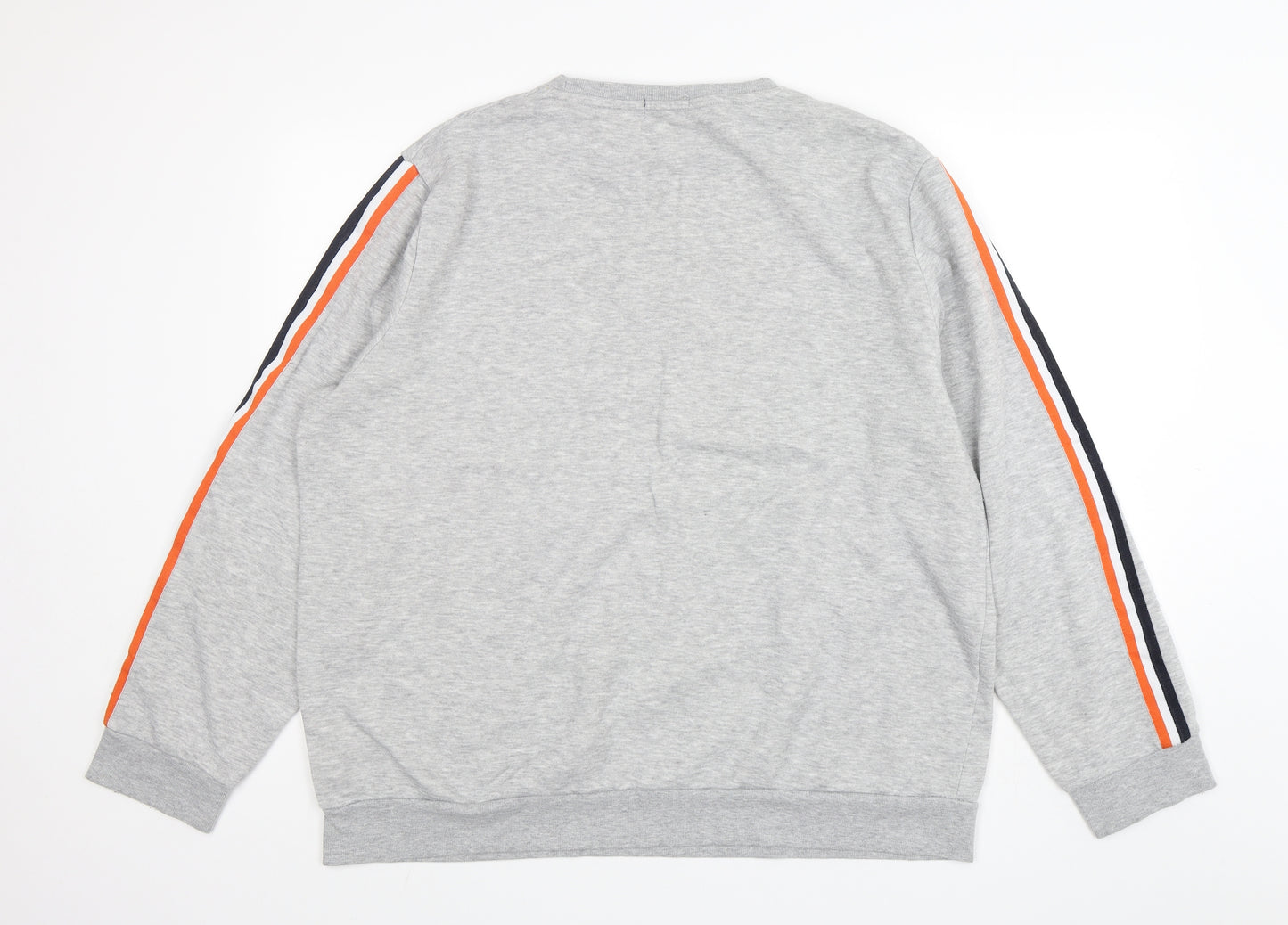 Primark Mens Grey  Cotton Pullover Sweatshirt Size 2XL