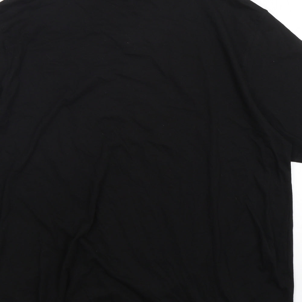 BoohooMAN Mens Black  Cotton  T-Shirt Size 3XL Round Neck  - The Notorious B.I.G
