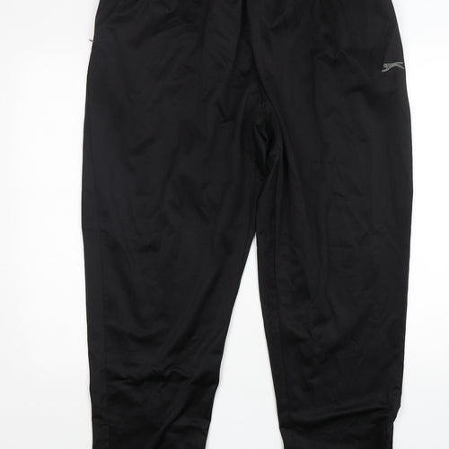 Slazenger Mens Black  Polyester Jogger Trousers Size 4XL L30 in Regular