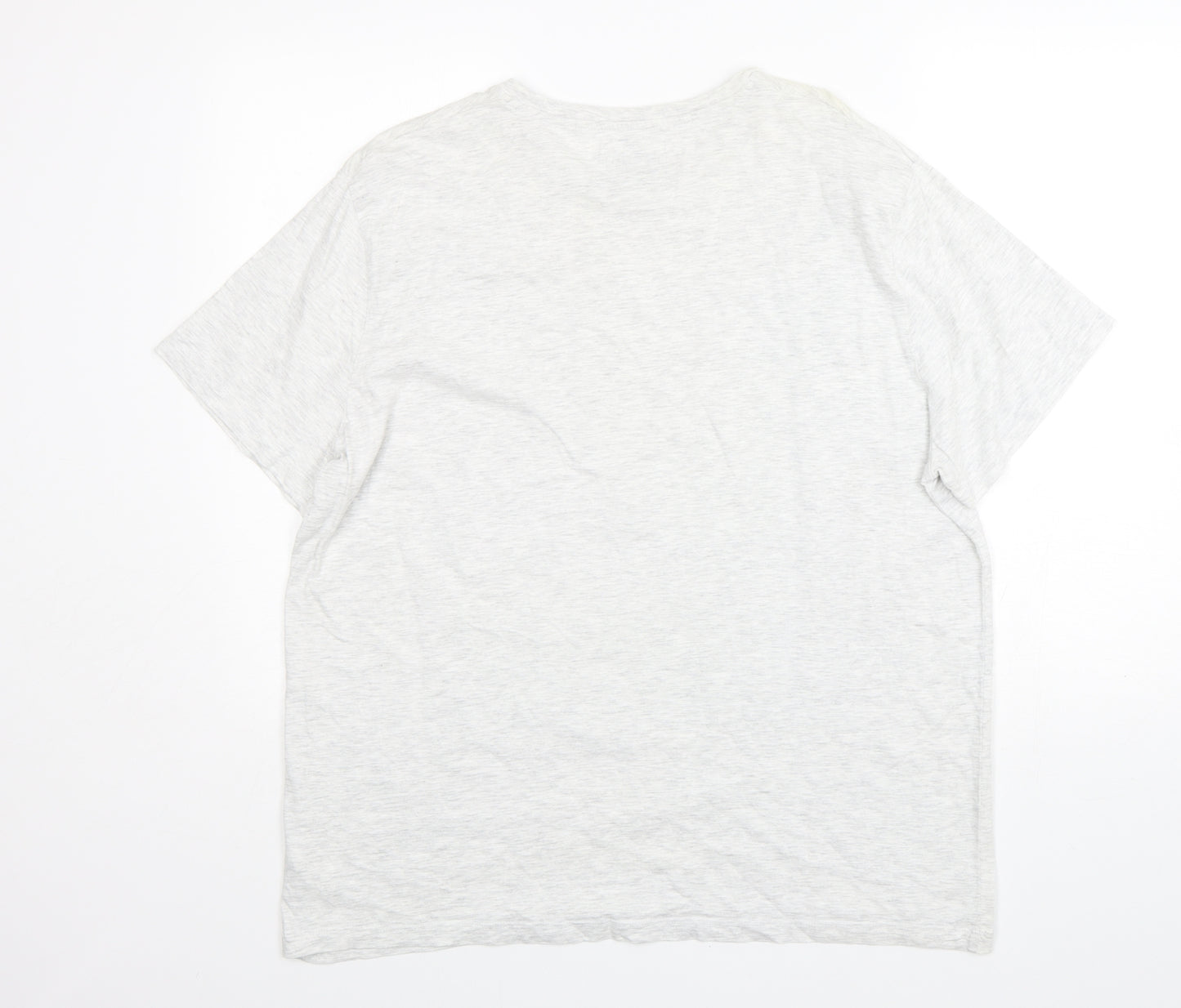 F&F Mens Grey  Cotton  T-Shirt Size 2XL Round Neck  - New York