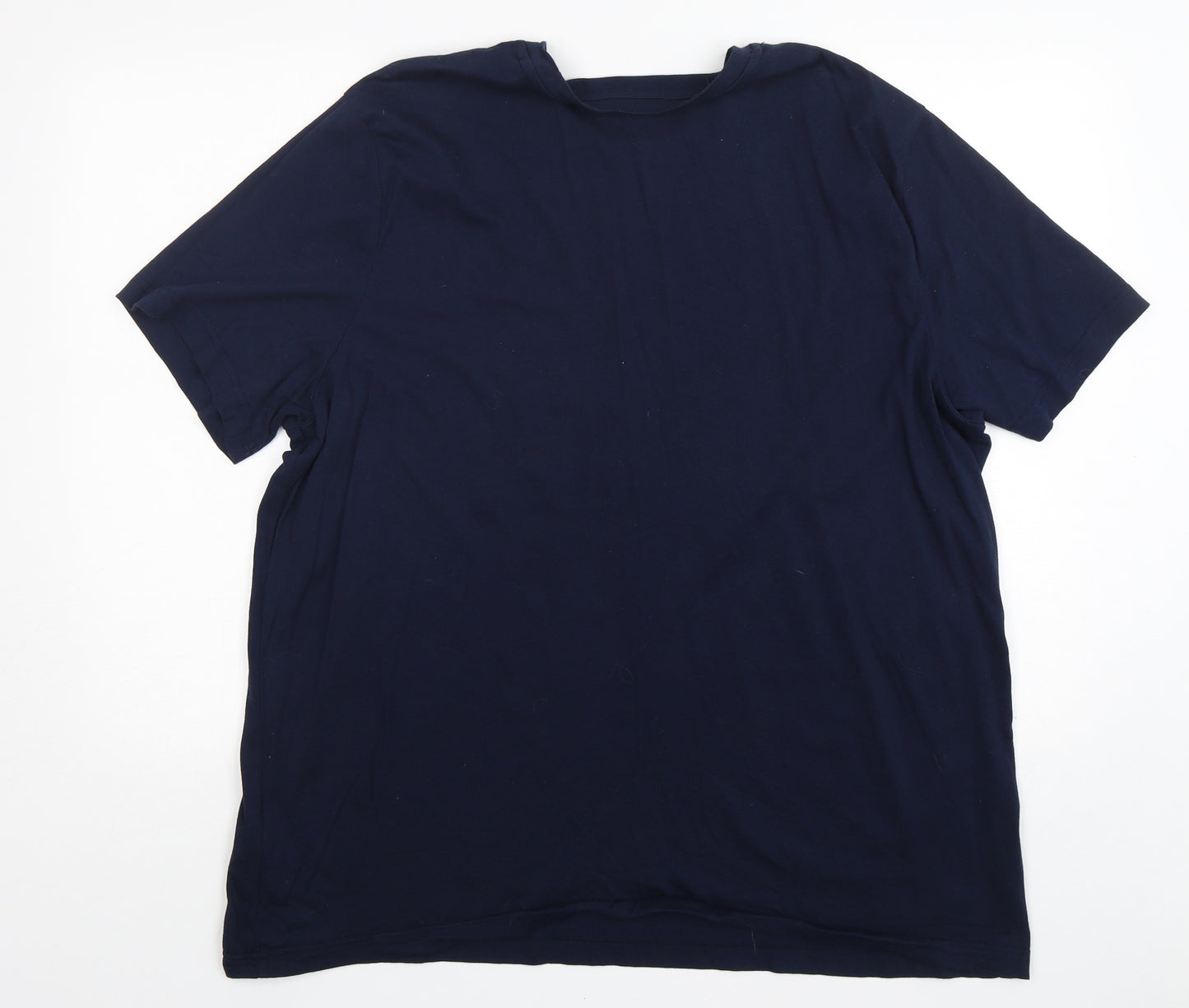 Reebok Mens Blue  Cotton  T-Shirt Size 2XL Round Neck