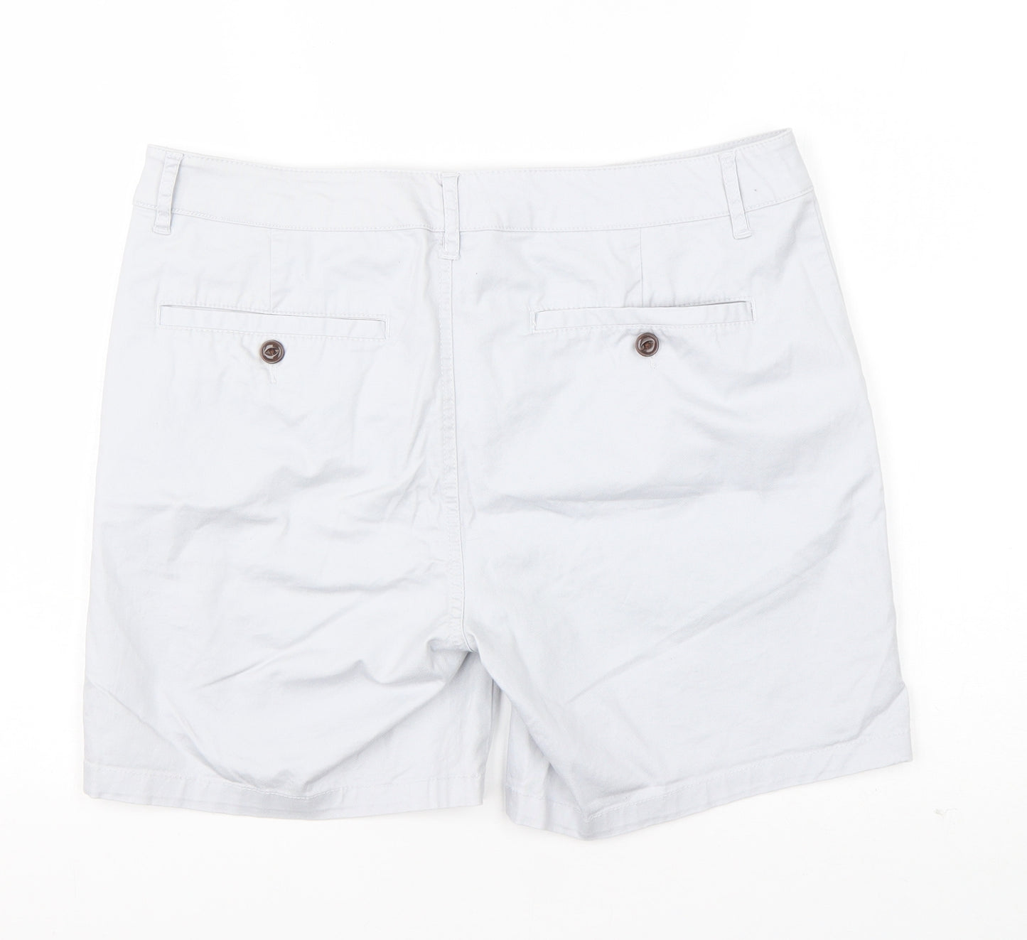 ASOS Mens Grey  Cotton Chino Shorts Size 32 in L6 in Regular Button